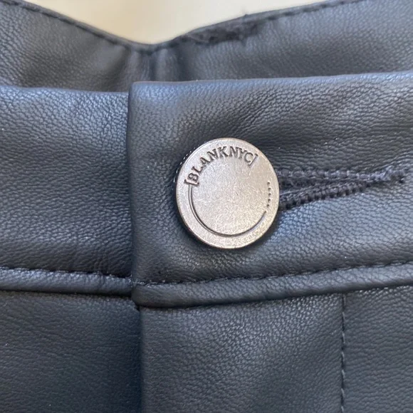 BLANK DENIM NYC whipstitch faux leather pant - Picture 7 of 11